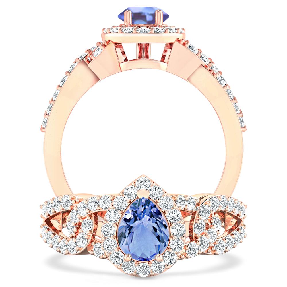 Rose Gold - Tanzanite