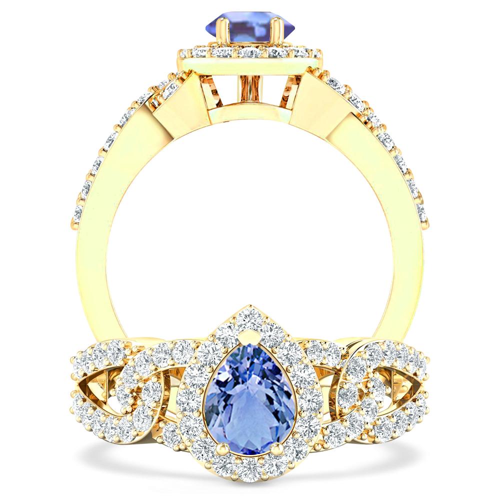 Yellow Gold - Tanzanite