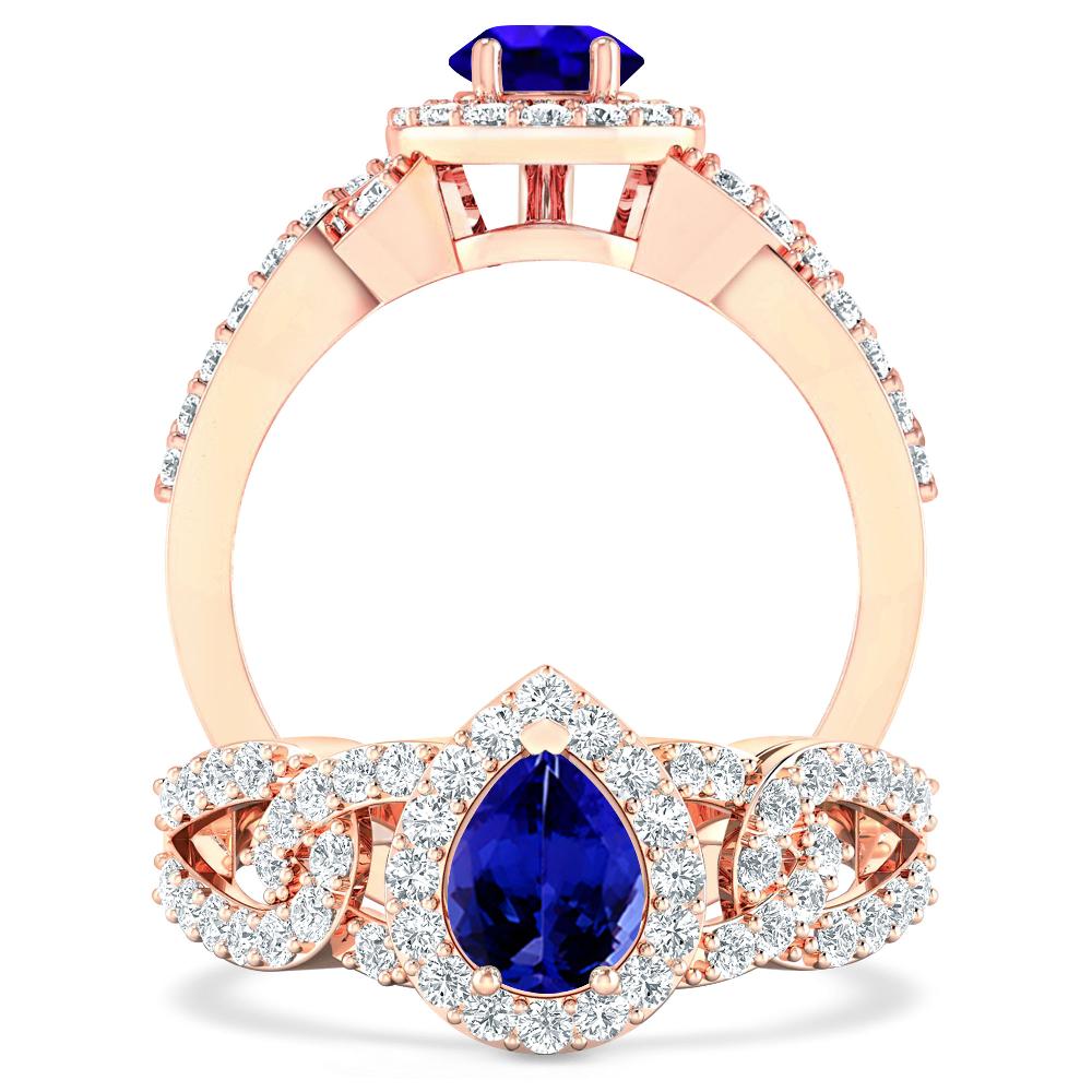 Rose Gold - Tanzanite