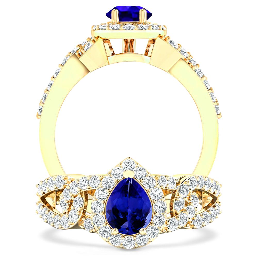 Yellow Gold - Tanzanite