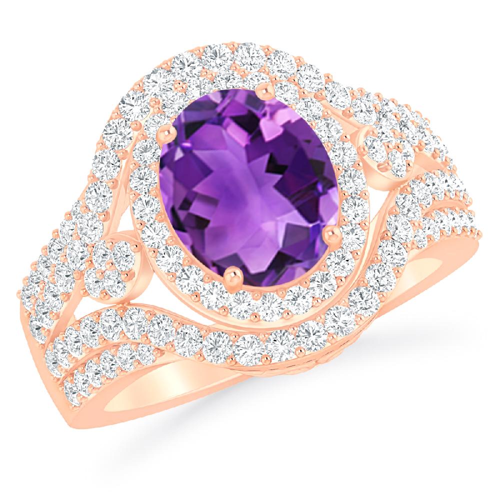 Rose Gold - Amethyst