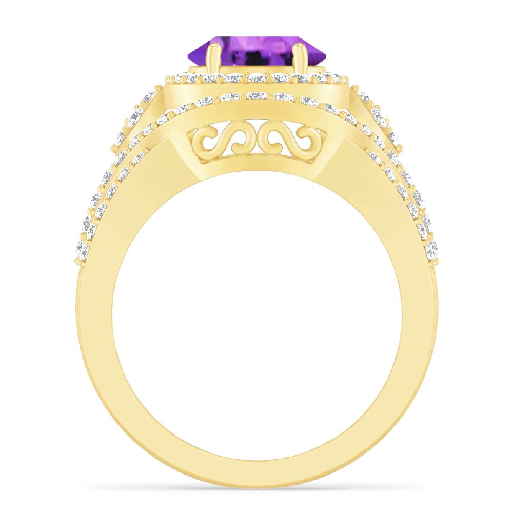 Yellow Gold - Amethyst