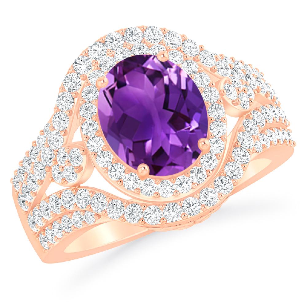 Rose Gold - Amethyst