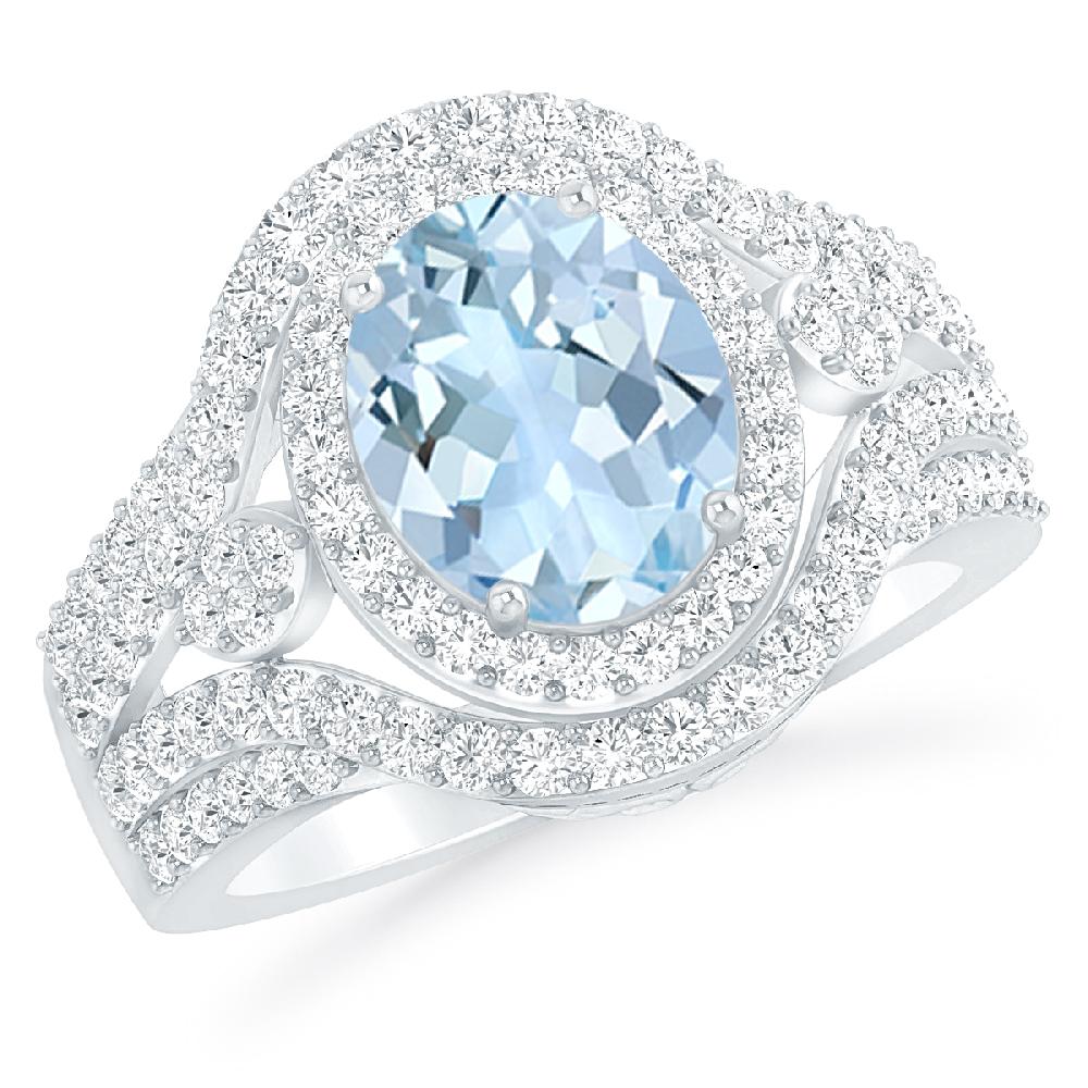 White Gold - Aquamarine