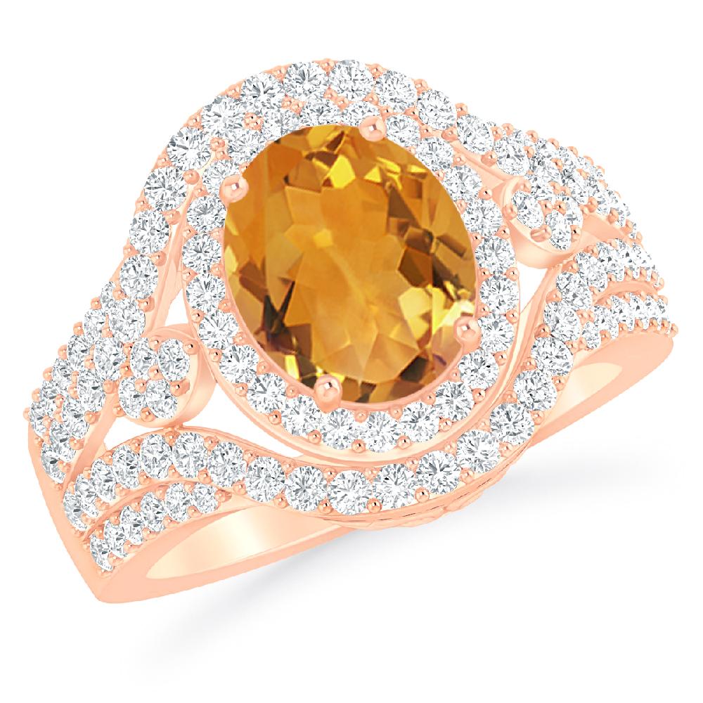 Rose Gold - Citrine