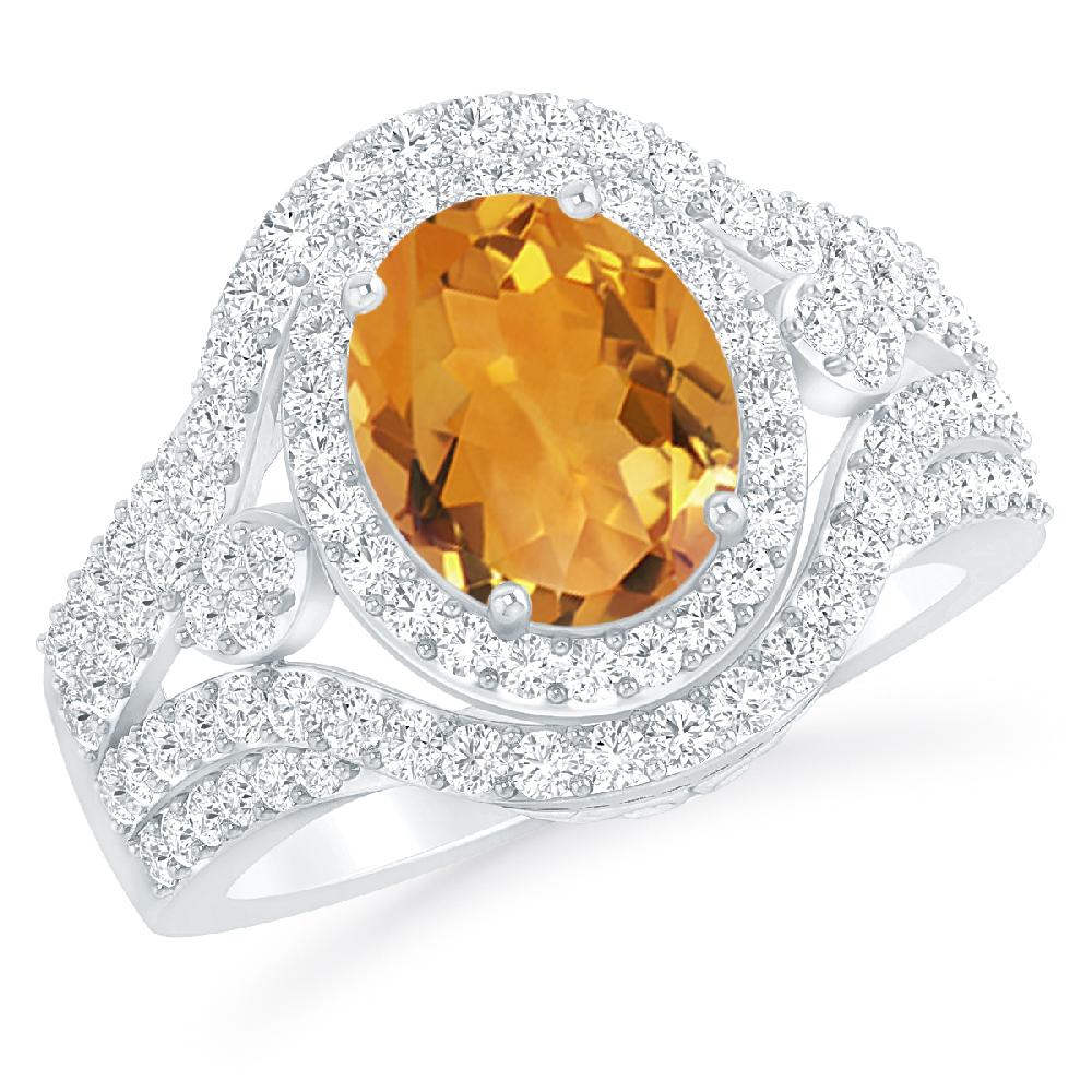 White Gold - Citrine