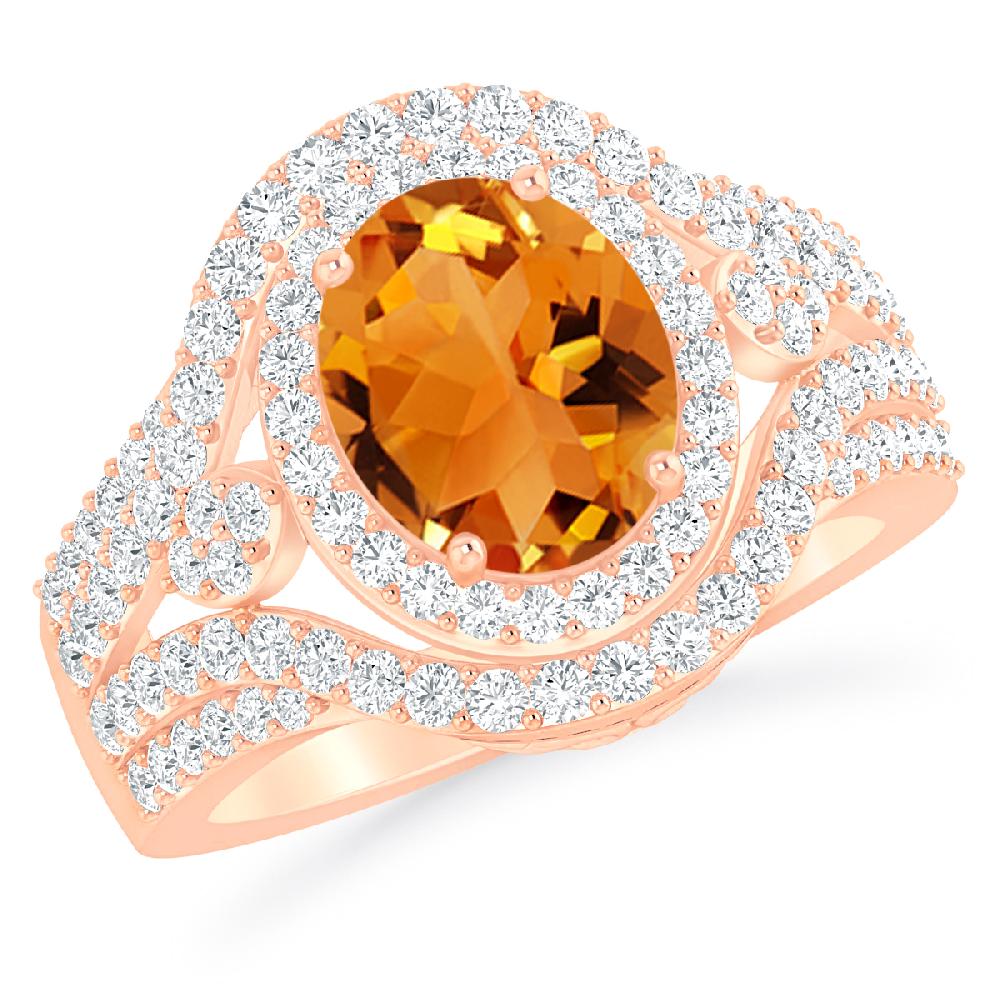 Rose Gold - Citrine