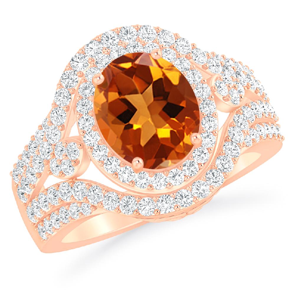 Rose Gold - Citrine