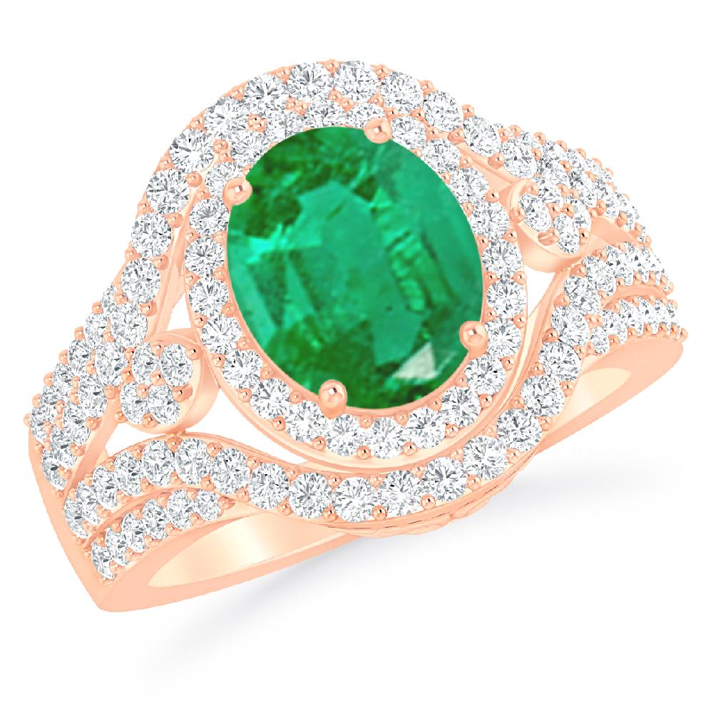 Rose Gold - Emerald