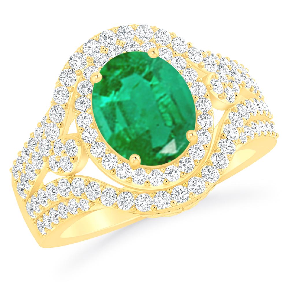 Yellow Gold - Emerald