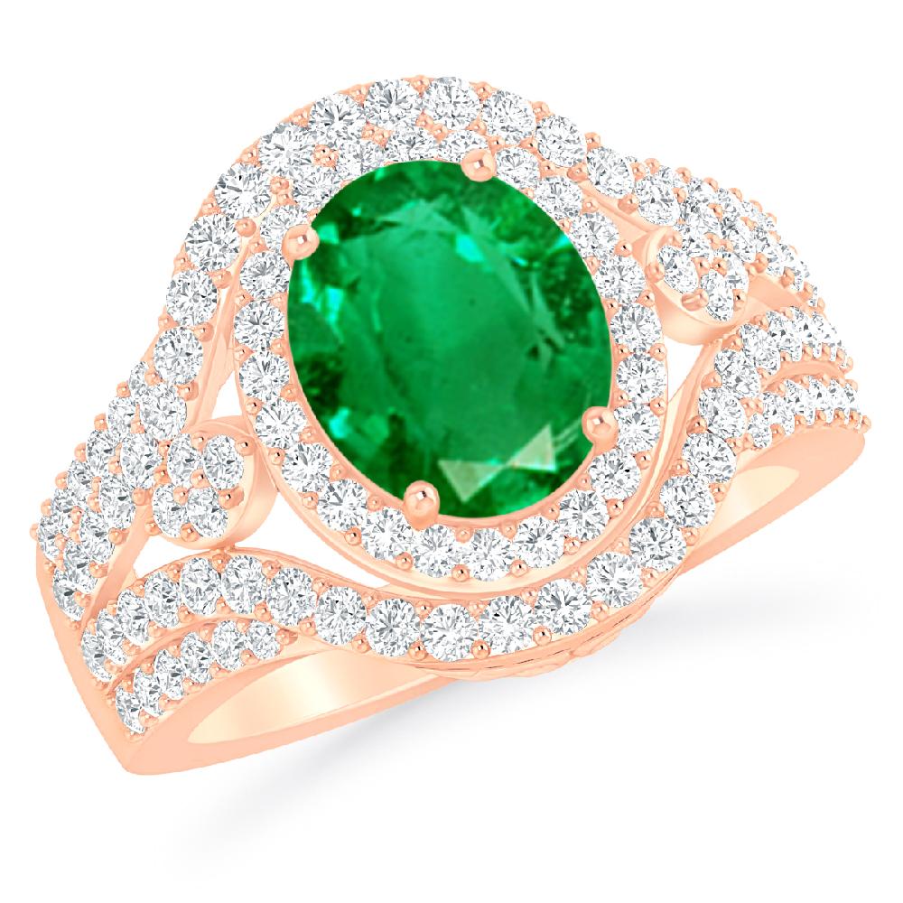 Rose Gold - Emerald