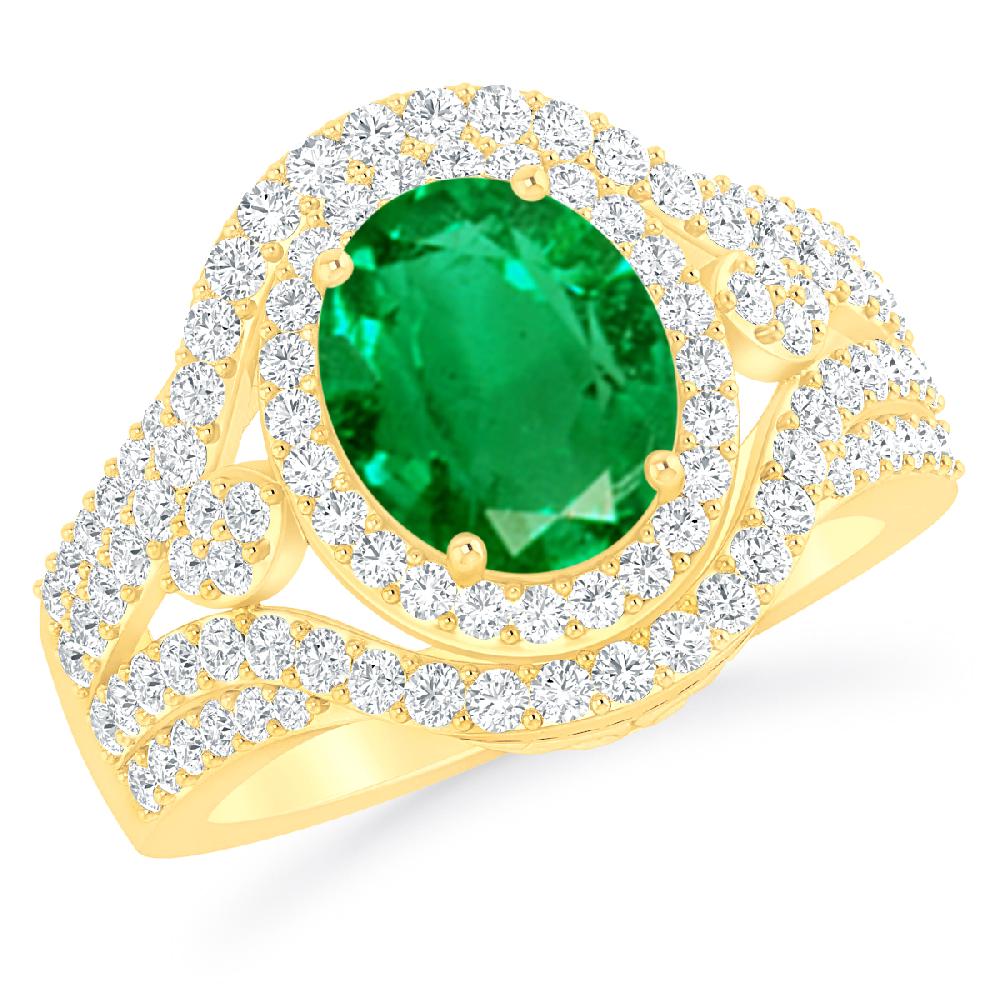 Yellow Gold - Emerald