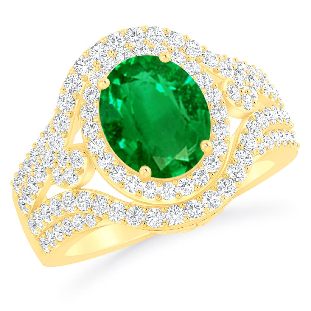 Yellow Gold - Emerald