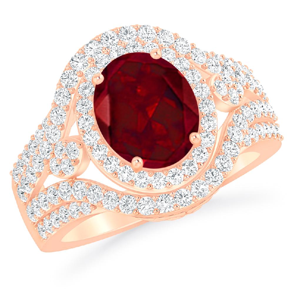 Rose Gold - Garnet