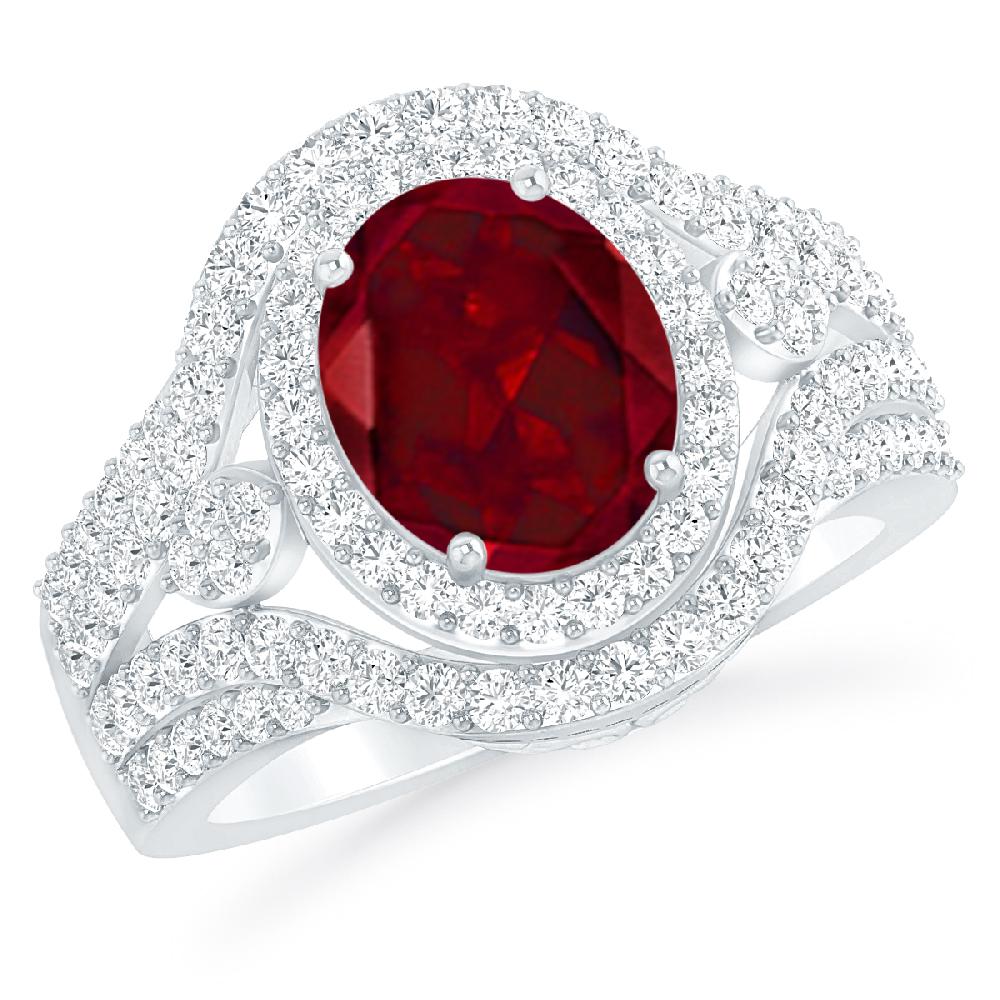 White Gold - Garnet