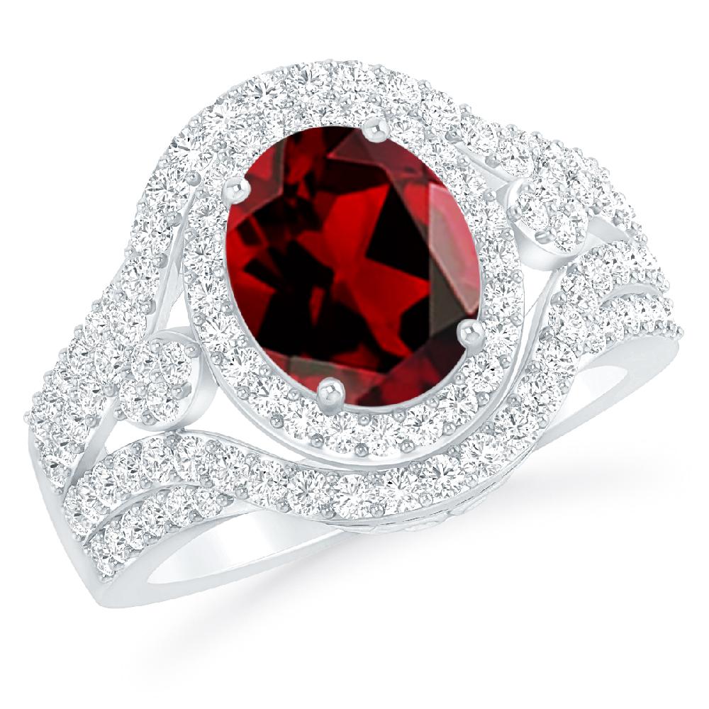 White Gold - Garnet