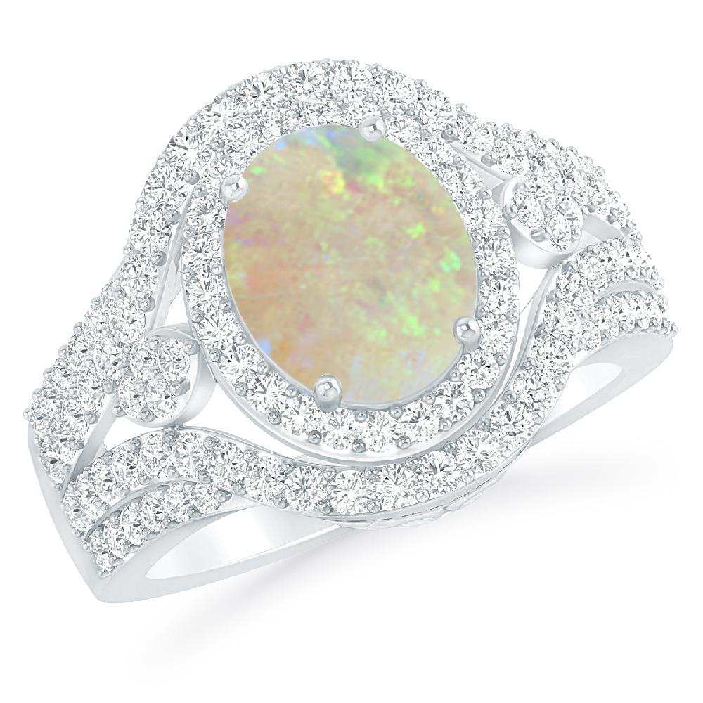 White Gold - Opal