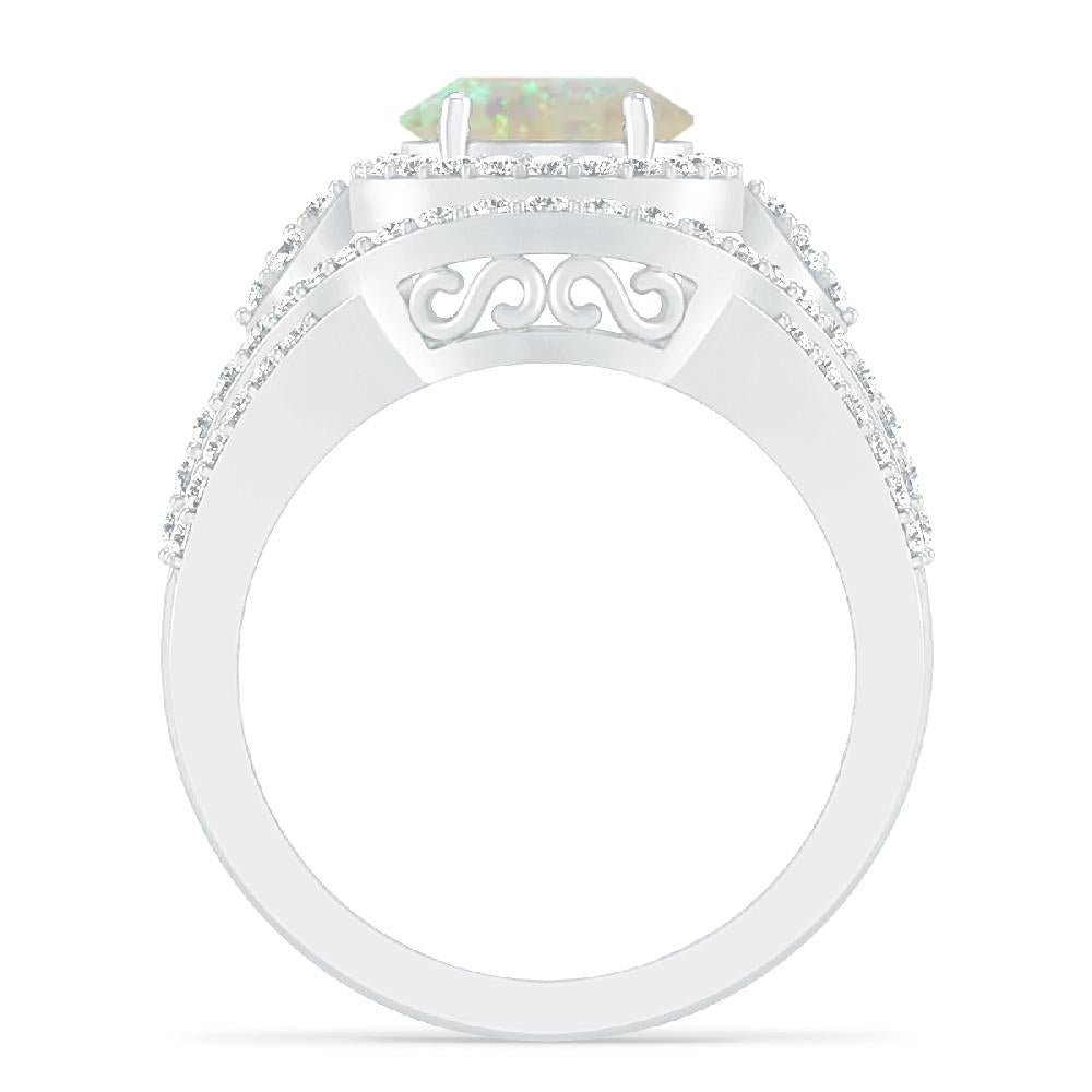 White Gold - Opal