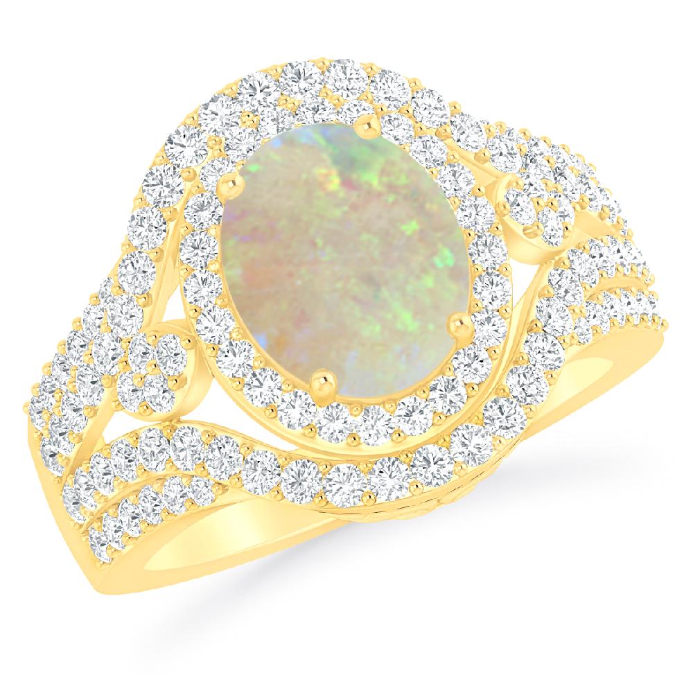 Yellow Gold - Opal