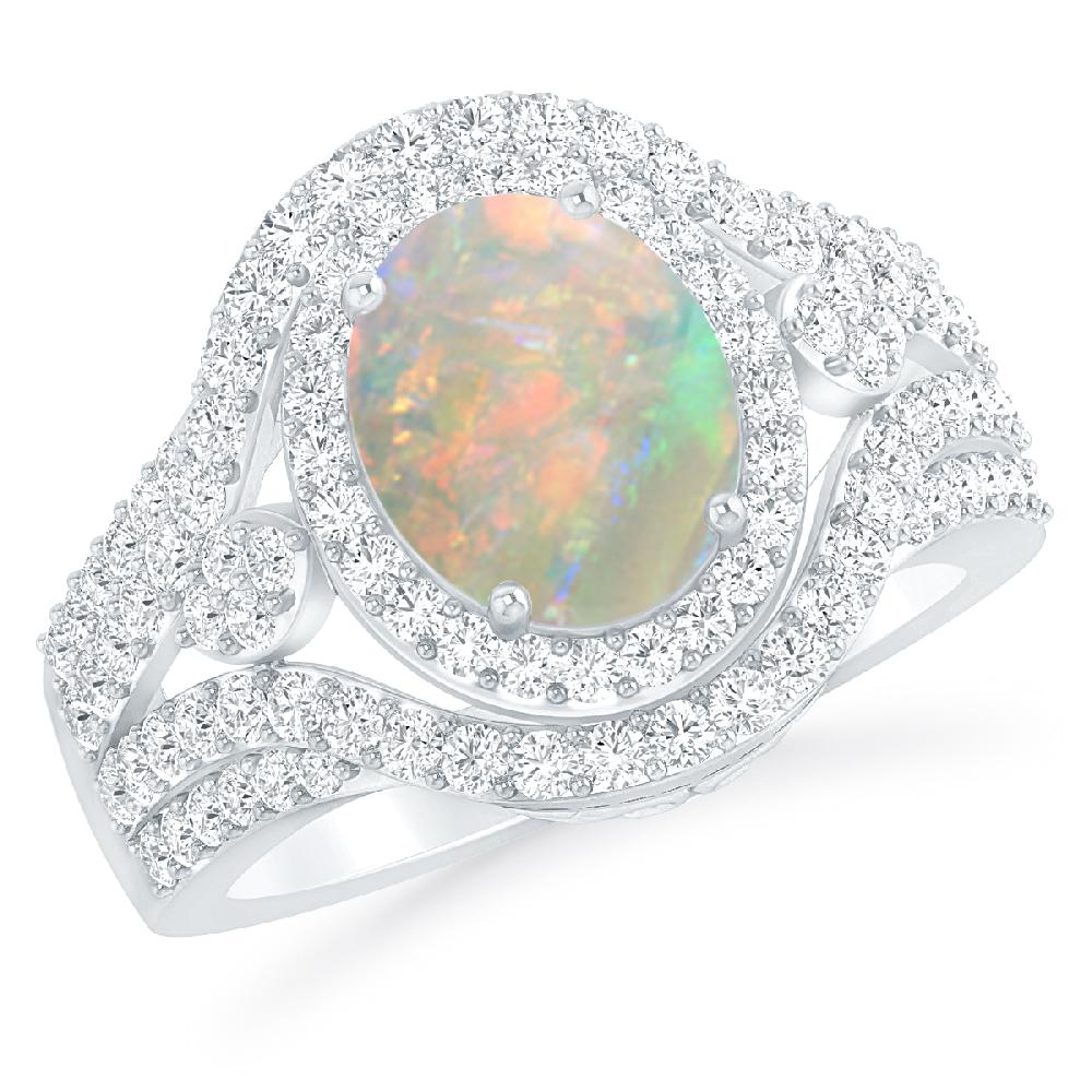 White Gold - Opal