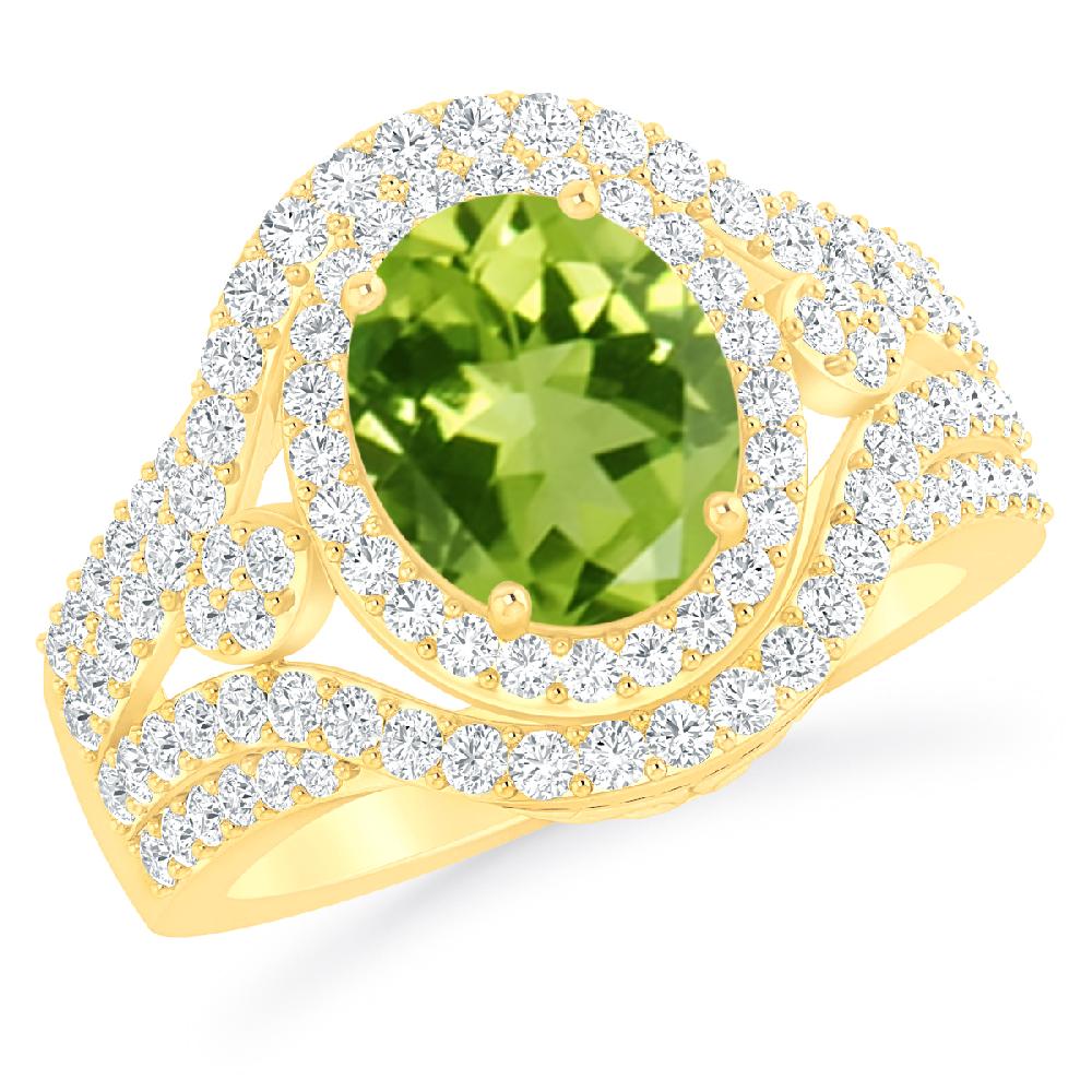 Yellow Gold - Peridot