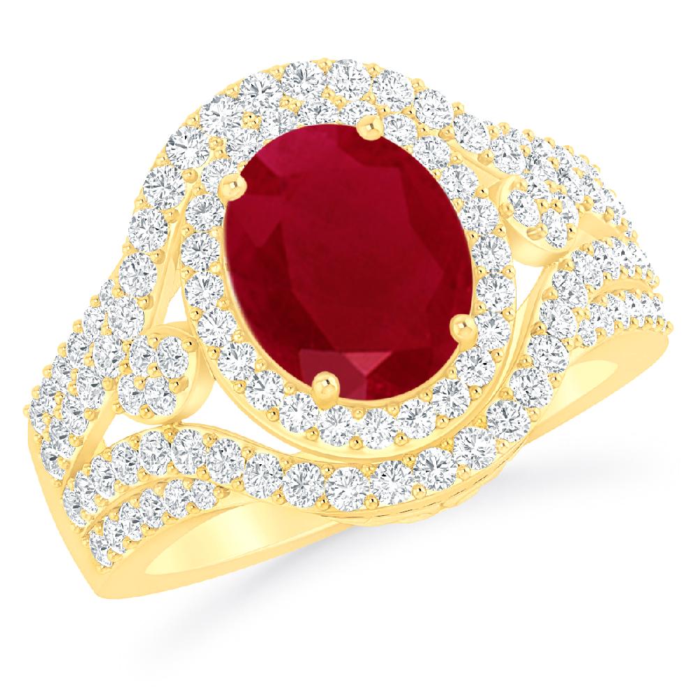 Yellow Gold - Ruby