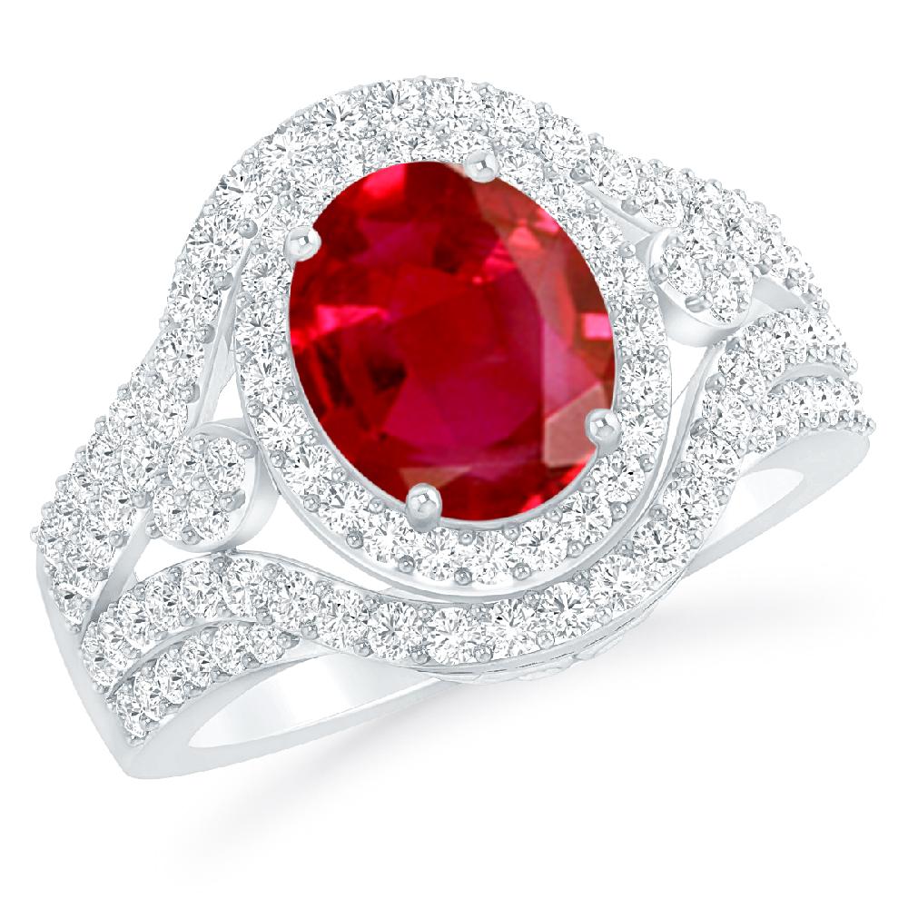 White Gold - Ruby