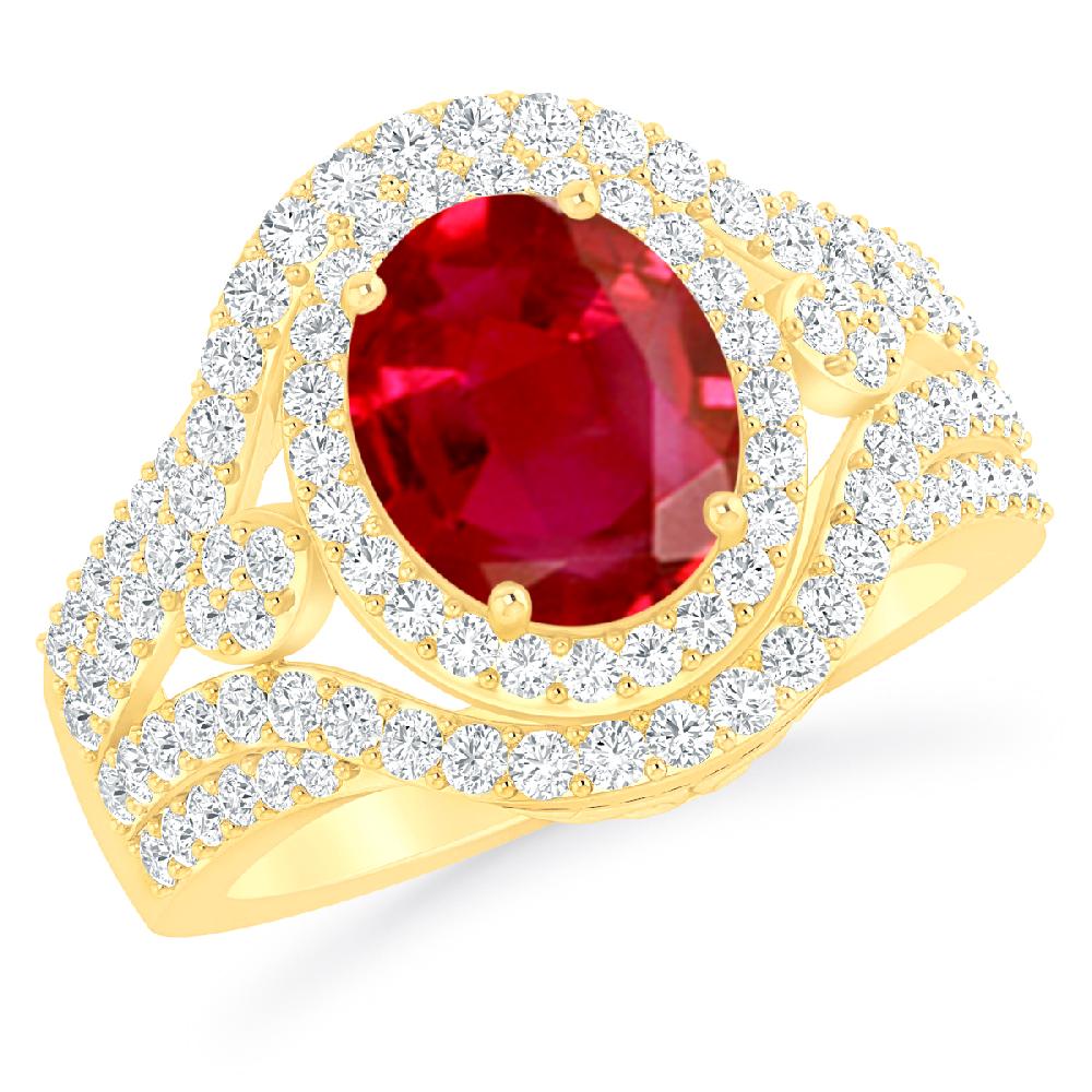 Yellow Gold - Ruby