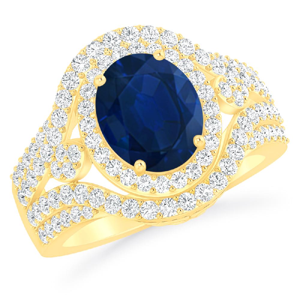 Yellow Gold - Sapphire