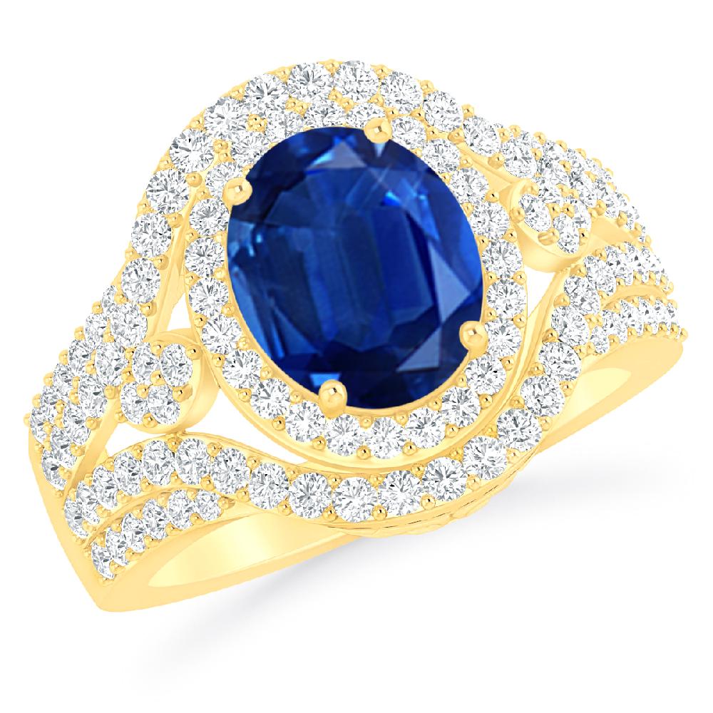 Yellow Gold - Sapphire