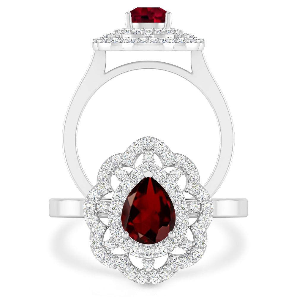 White Gold - Garnet