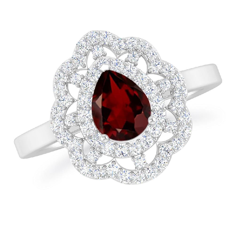 White Gold - Garnet