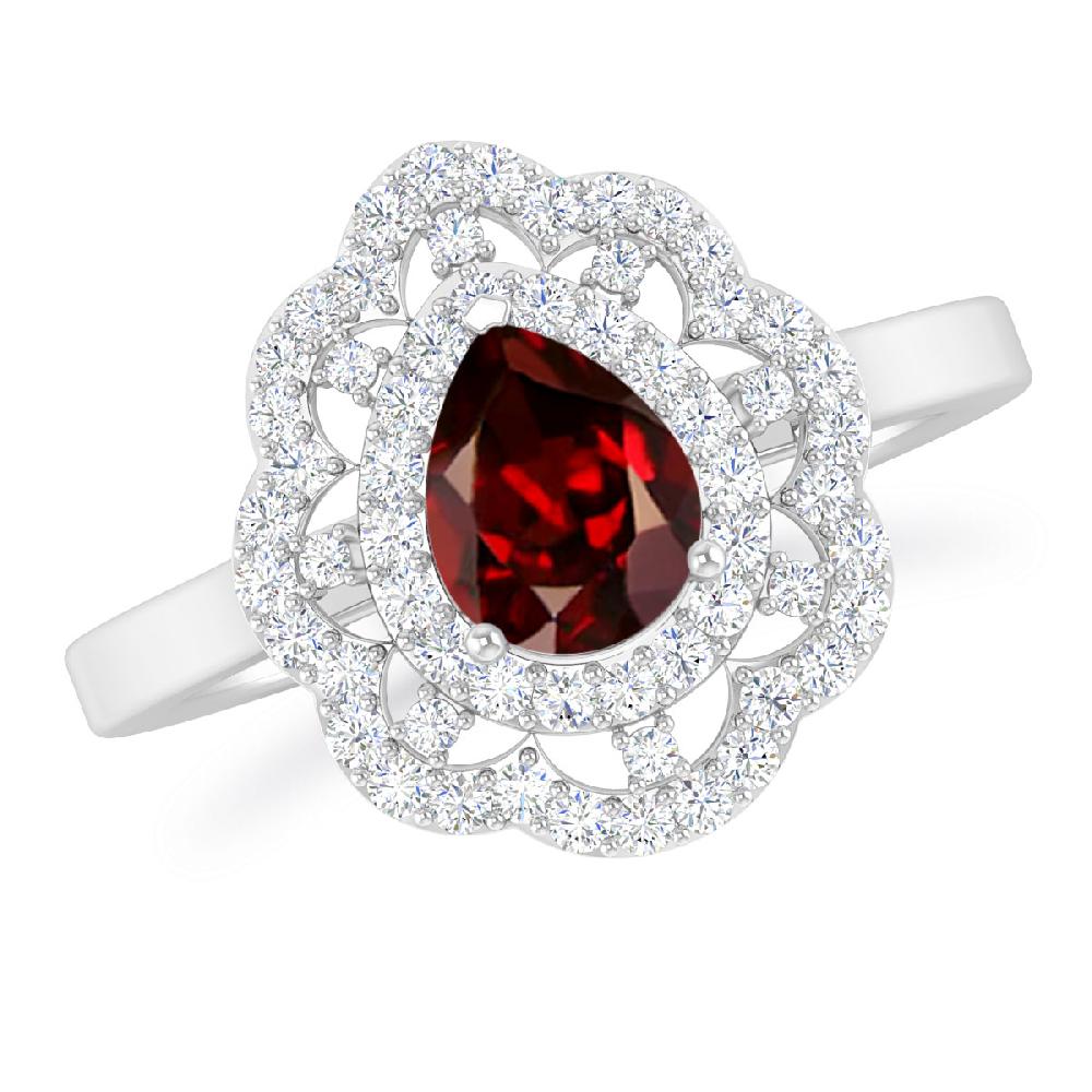 White Gold - Garnet