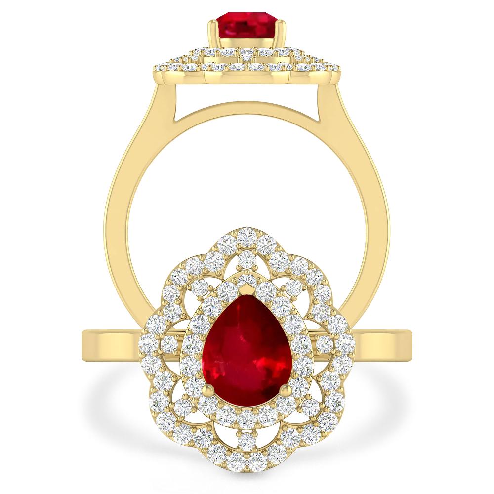 Yellow Gold - Ruby