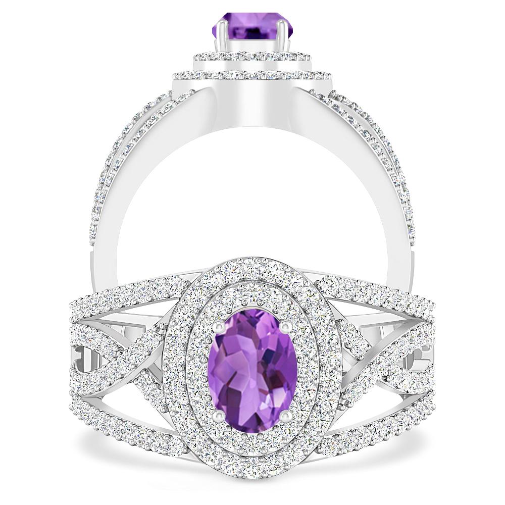 White Gold - Amethyst