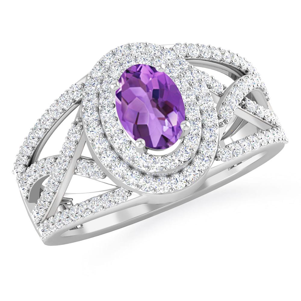 White Gold - Amethyst