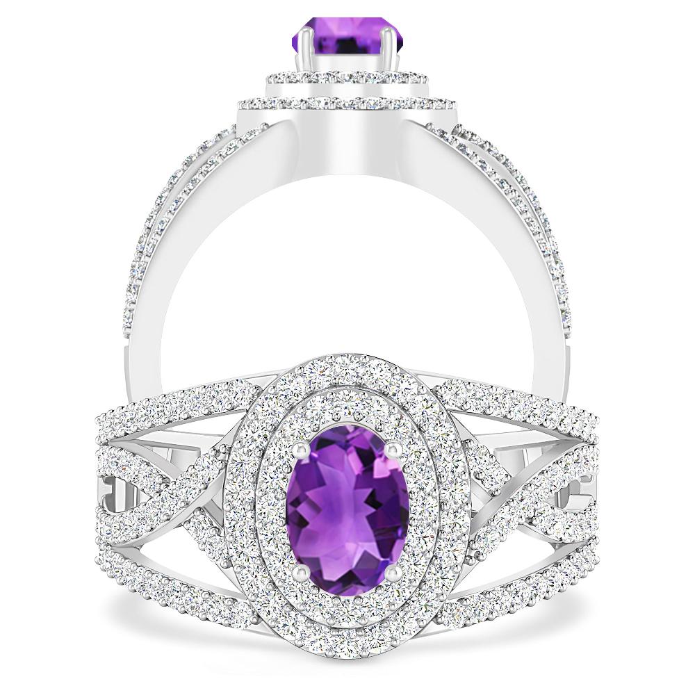 White Gold - Amethyst