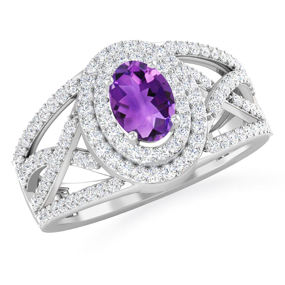 White Gold - Amethyst