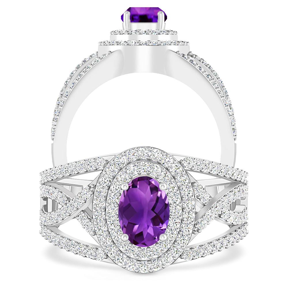 White Gold - Amethyst