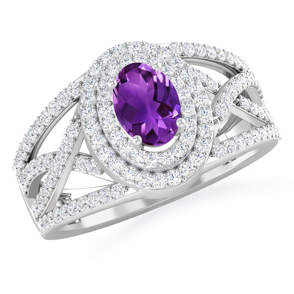 White Gold - Amethyst