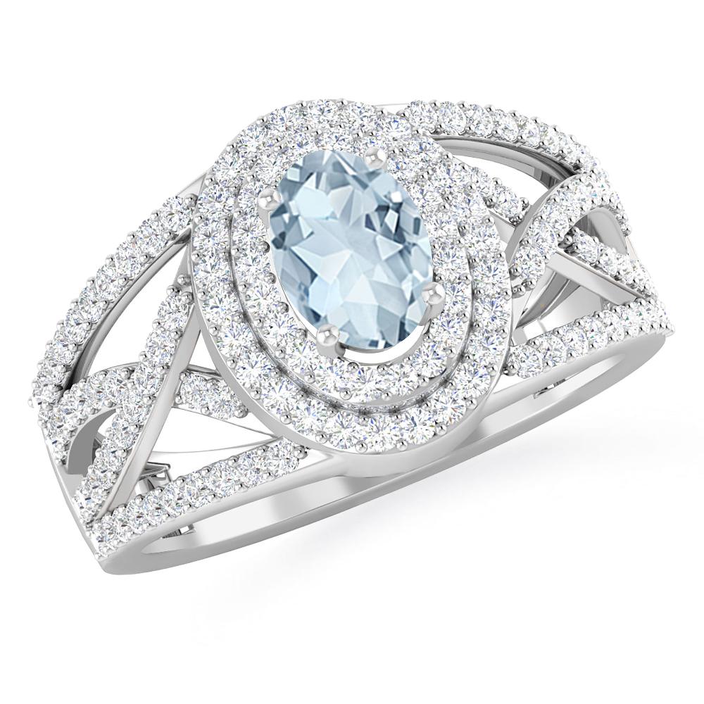 White Gold - Aquamarine