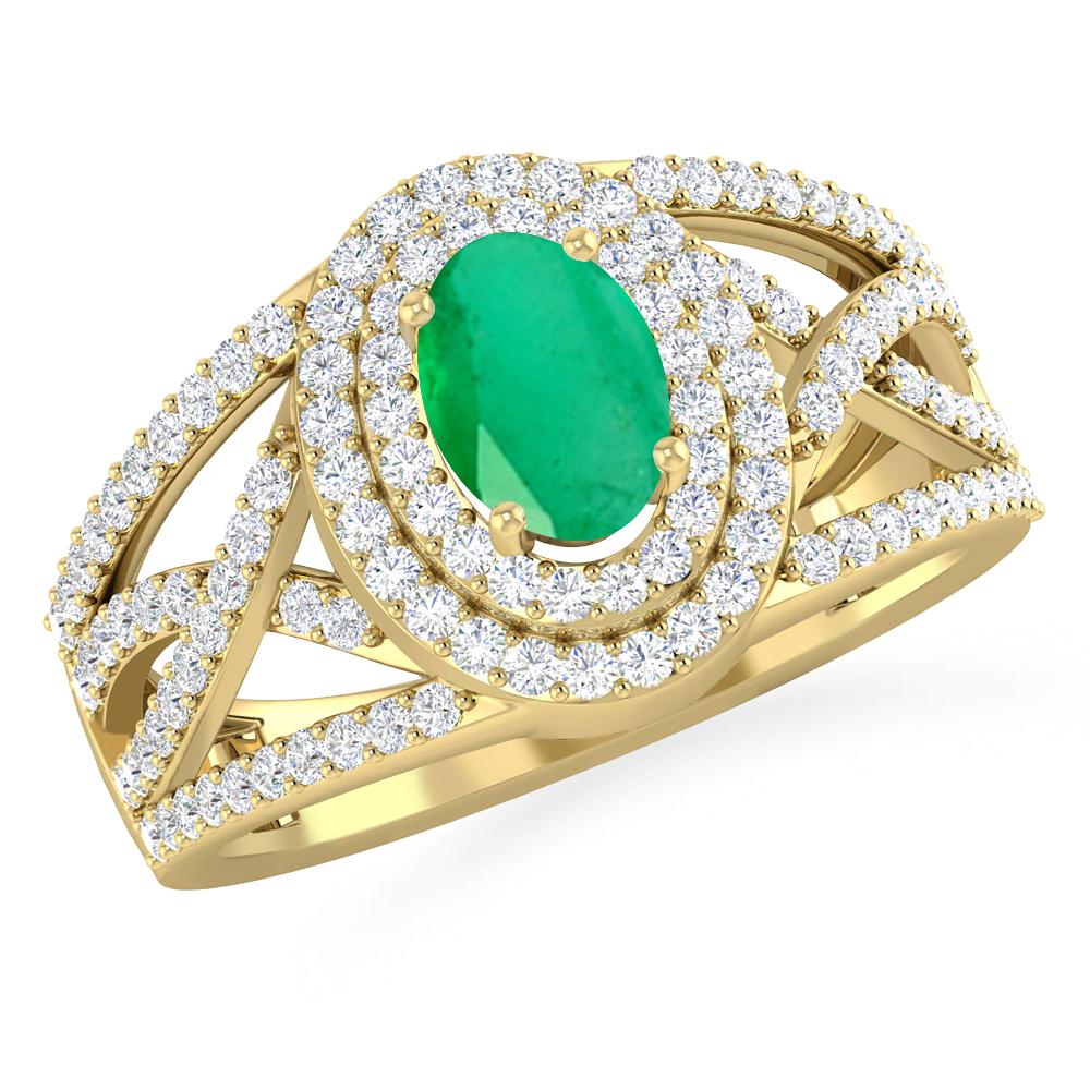 Yellow Gold - Emerald
