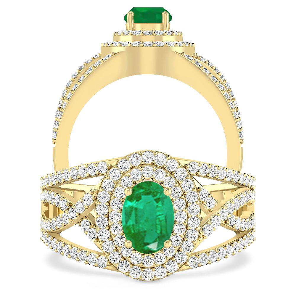Yellow Gold - Emerald