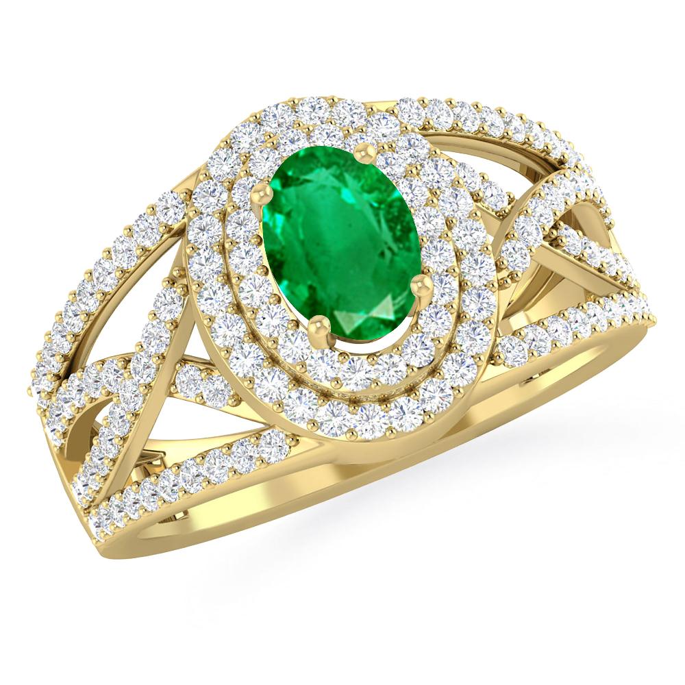 Yellow Gold - Emerald