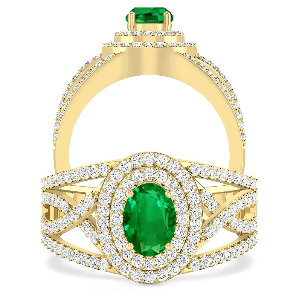 Yellow Gold - Emerald