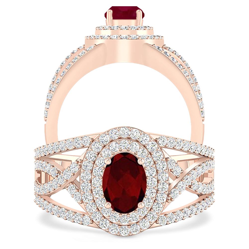 Rose Gold - Garnet