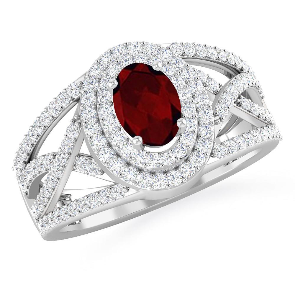 White Gold - Garnet