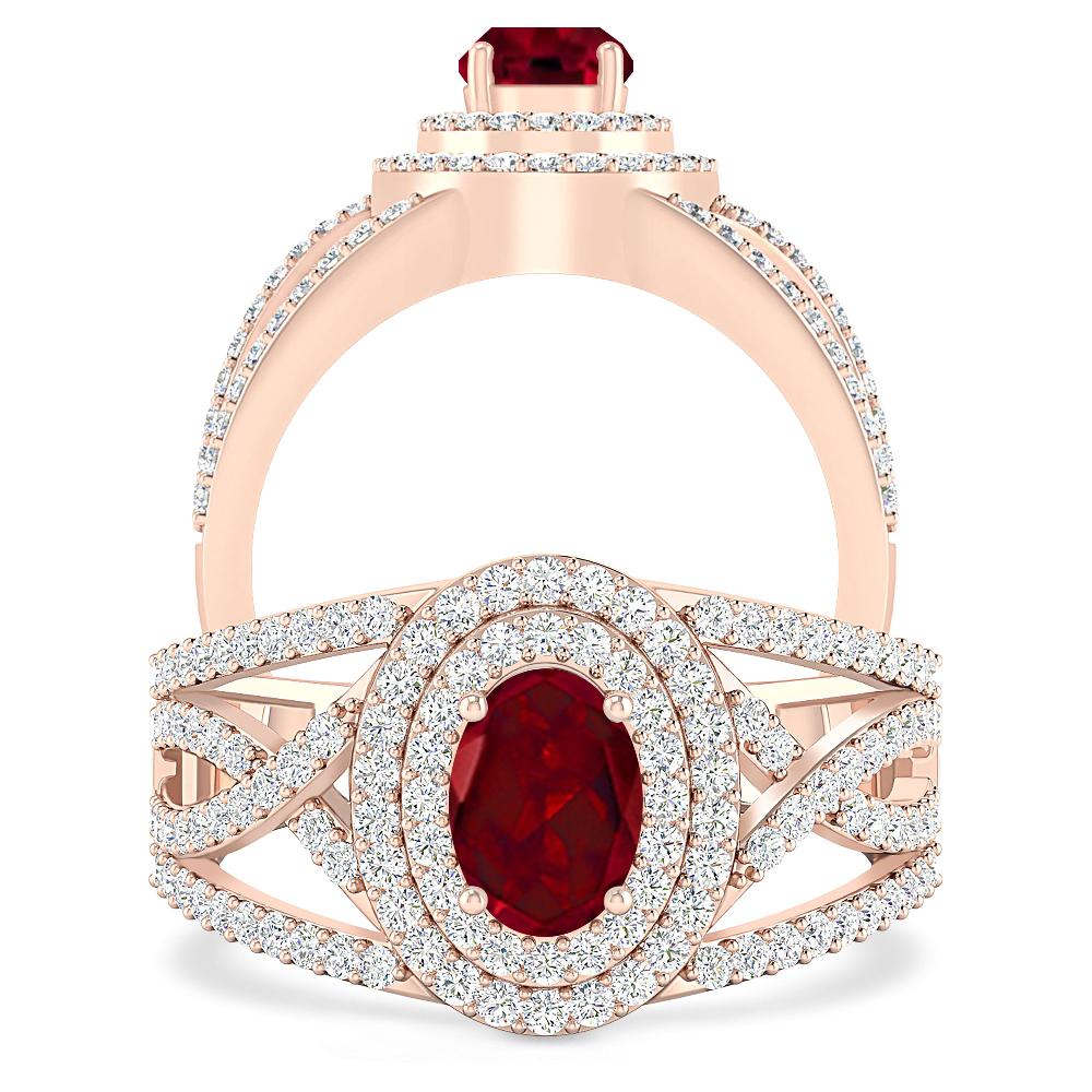 Rose Gold - Garnet