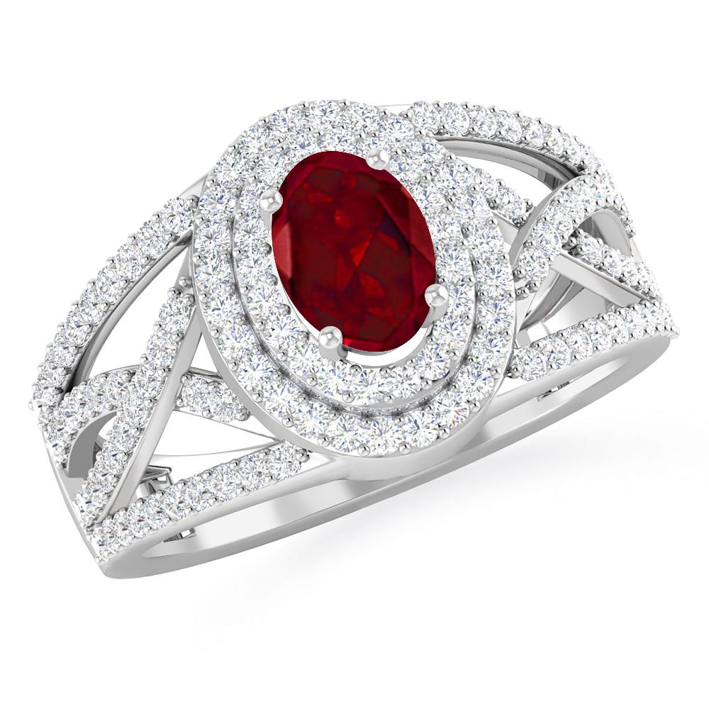 White Gold - Garnet