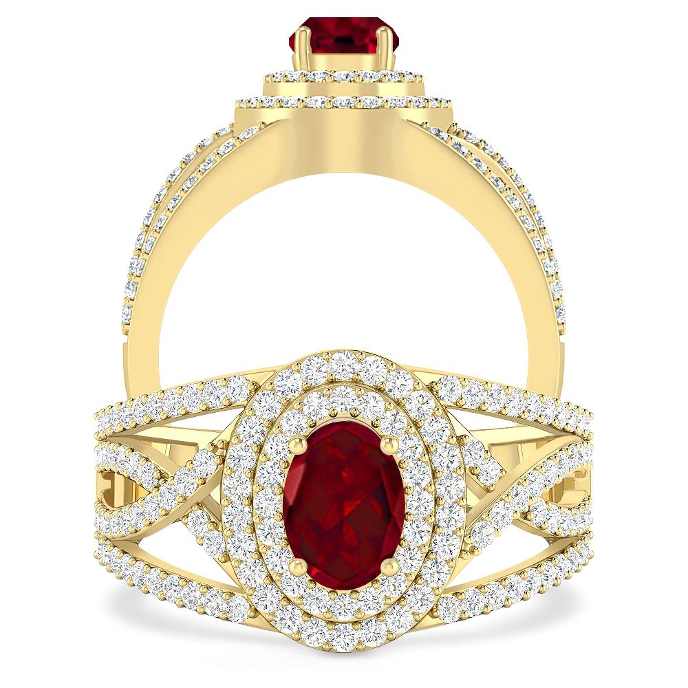 Yellow Gold - Garnet